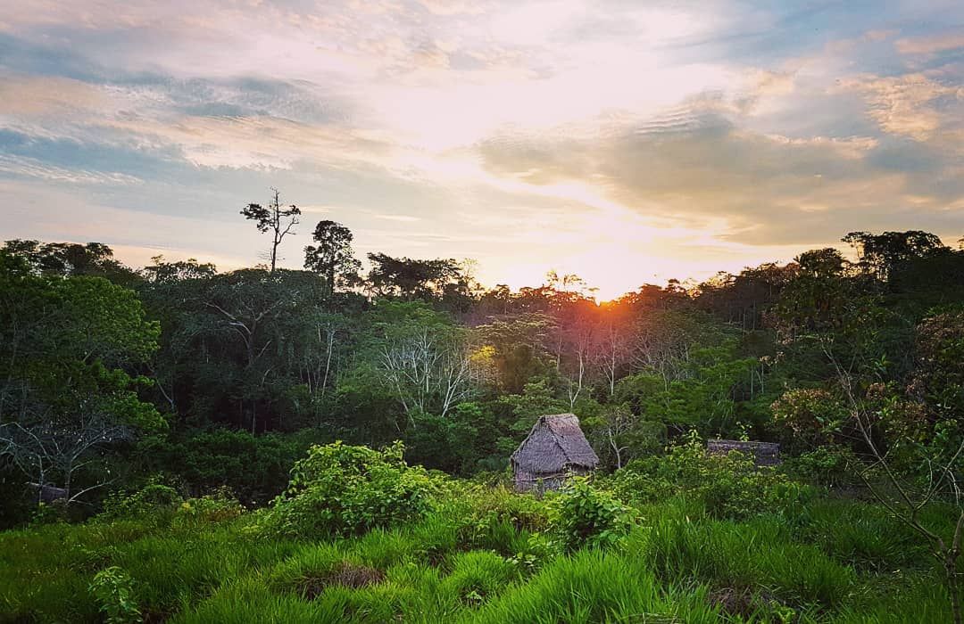 Landscape at sunset, at Ampiri.
