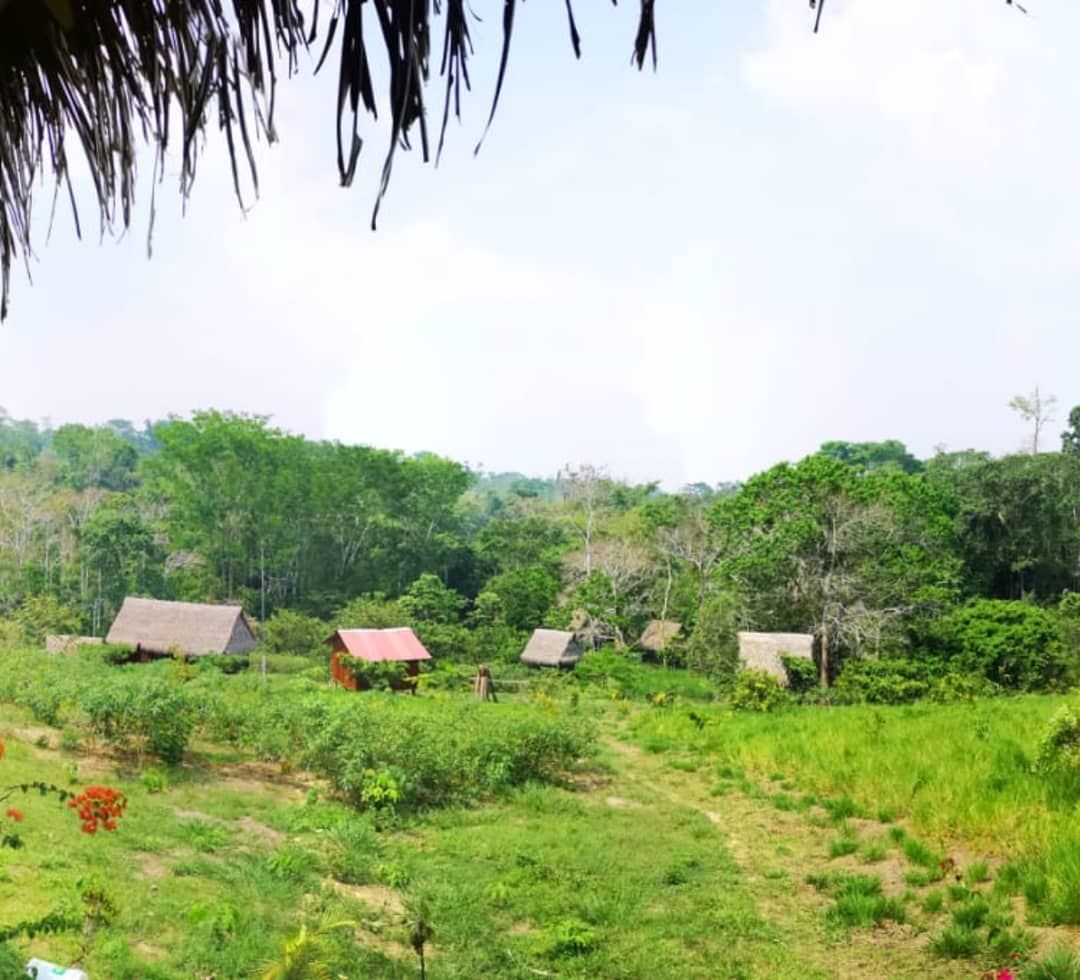Landscape with huts, at Ampiri.