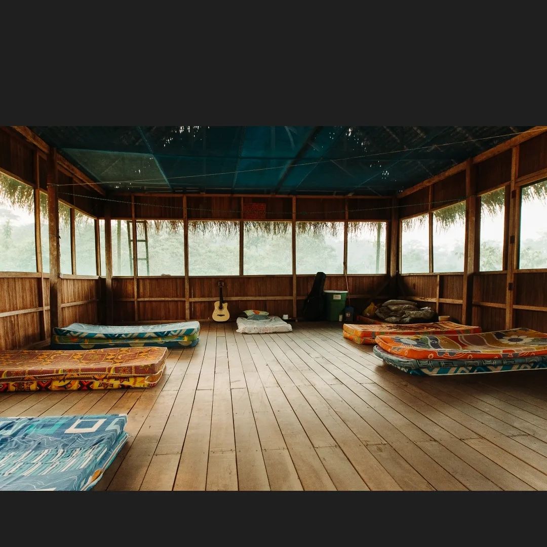 Hut interior, at Ampiri.