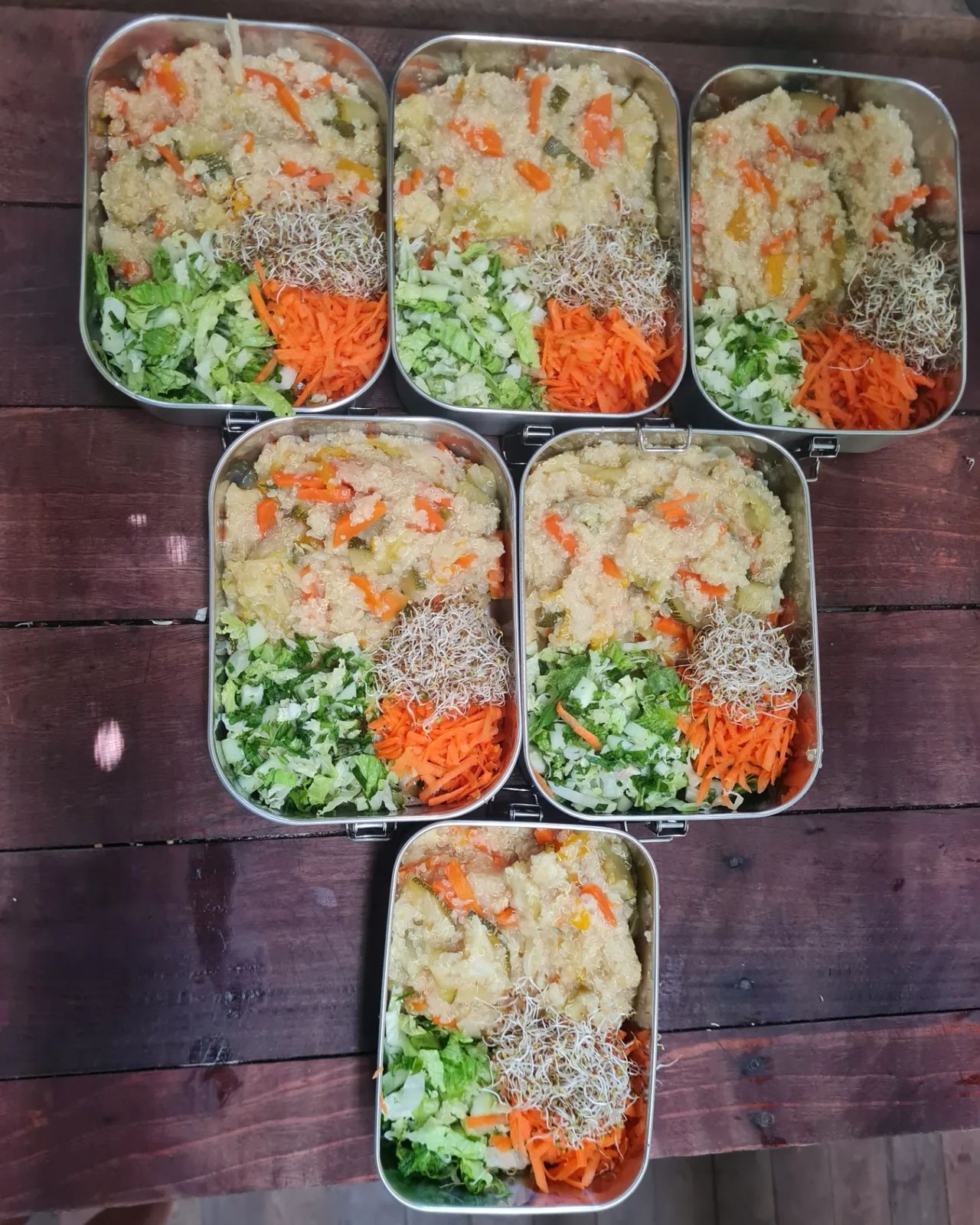 Food containers, at Ampiri.