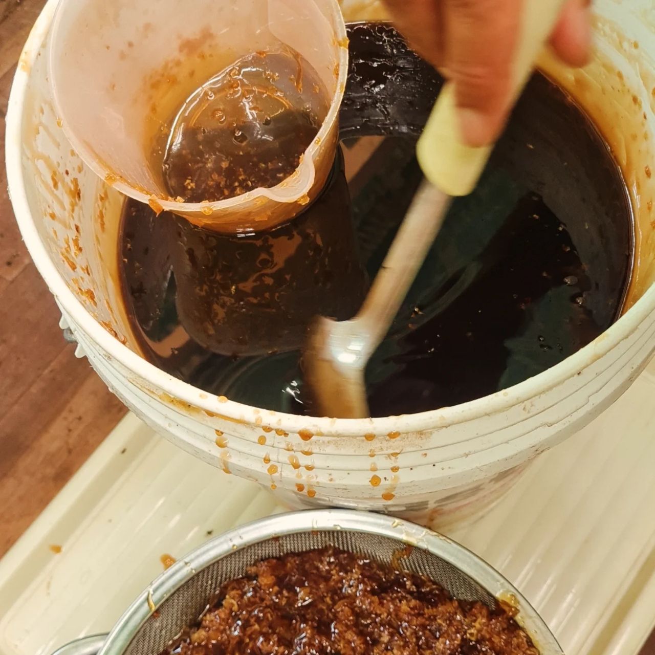 Liquid in cup, at Ampiri.
