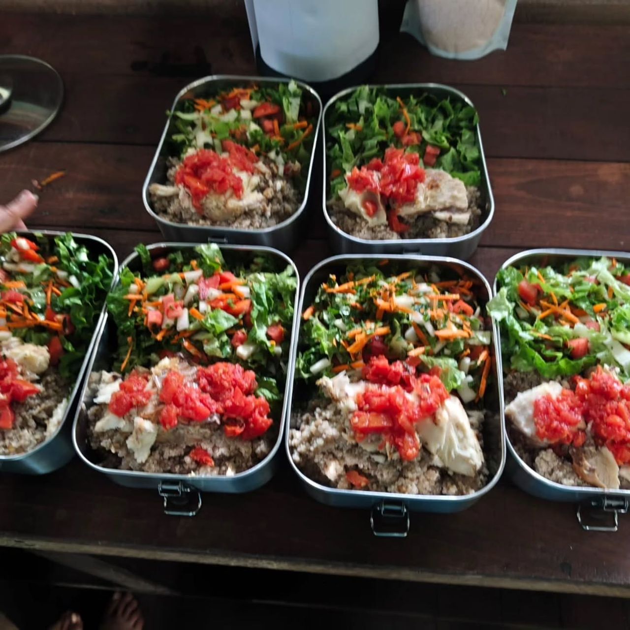 Food boxes, at Ampiri.
